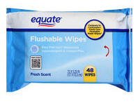 flushable wipes